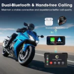 5/7 inch Motorcycle Carplay Screen GPS Navigation Wireless CarPlay Android Auto Dual BT Support TPMS IPX7 Waterproof LCD Display - Image 3
