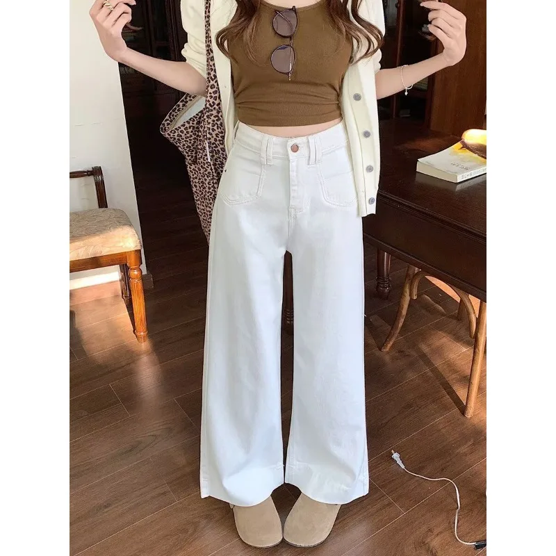 kf-Sb948e8dcfe5948bc8a83815133d4df70W Womens High Waist Wide Leg Jeans Vintage Baggy Denim Pants With Pockets Comfortable Straight Leg Streetwear Fashion Trousers - Image 1
