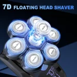 Sejoy 6-in-1 7D Head Shavers for Bald Men Electric Razor with Nose Hair Trimmer Waterproof Multifunctional Men Grooming Kit - Image 2
