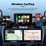 EKIY 5 inch Motorcycle GPS Navigation Display Screen Portable Digital Motorcycle Dashboard Wireless CarPlay Moto Android Auto - Image 3