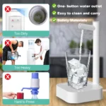 Electric Water Gallon Pump Automatic Water Dispenser Pump 19 Liters Desktop Portable Water Pump Bottle Barrel T30 Rechargeable - Image 2