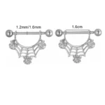 2pc 16G 14G Titanium Barbell CZ Zircon Nipple Shield Jewelry Women Anti-allergic Body Piercing Rings Sexy Shoppings Acessorios - Image 4