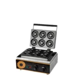 Commercial 6 holes Donut Maker Electric Cake Making Machine Round Cake Maker Non-stick Donut Machine - Image 5