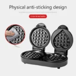 Household Breakfast Machine Waffle Machine Small and Convenient Mini Love-shaped Round Cake Machine - Image 2