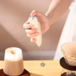 Battery-powered electric milk and coffee blender, handheld milk frother, jam maker, cream maker, kitchen food mixer - Image 4
