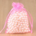 100pcs/lot 24 Colors Organza Jewelry Bags 7x9 9x12 10x15 13x18CM Drawstring Pouches For Wedding Candy Gift Bags Jewelry Packing - Image 4