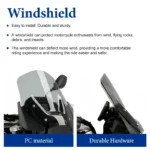 New Motorcycle Front Wind Deflector R1300GS/R 1300 GS- Windscreen Spoiler Accessories, Improves Airflow Management - Image 5