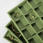 Yinbeini Velvet Stackable Jewelry Display Tray Ring Earring Necklace Bracelet Storage Organizer Jewelry Accessories Plate P086 - Image 6