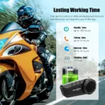 Freedconn KY Pro Motorcycle Intercom Bluetooth helmet Headset Motorbike 6 Riders 1000M Moto Group Waterproof Interphone - Image 4