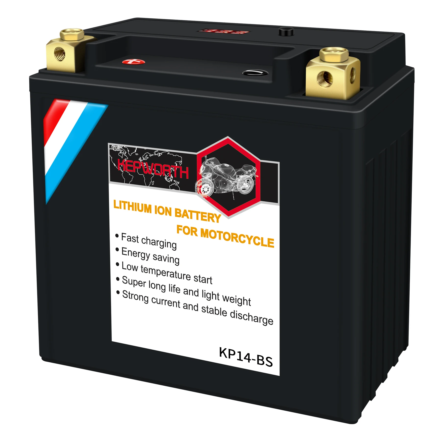 kf-Sca97fa558c584375a336ba7232225da1K Lithium Motorcycle Battery 14-BS/14L-BS 12V 9Ah 520A Replacement Powersport Battery for Motorcycle ATV UTV Scooter Snowmobile - Image 1