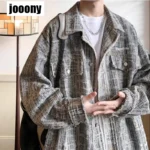 Jackets for Men Basic Daily Commuting Coats High Street Harajuku Cozy Spring Autumn Baggy Casual All-match Ins Chic Long Sleeve