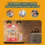 SucceBuy 4Oz Popcorn Maker Commercial Popcorn Machine Countertop Popcorn Maker Includes Tabletop Popcorn Maker 1.5 Gal per Batch - Image 4
