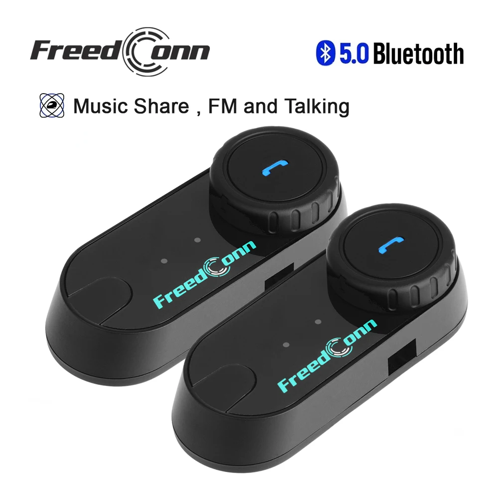 kf-Sd1763805c61a4313b5ef800acf9699b5Z Freedconn Helmet Bluetooth Headset Group Motorcycle Intercom Headphones FM Music Share Intercomunicador up to 6 Riders T Com VB - Image 1