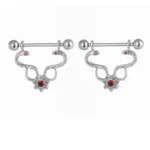2pc 16G 14G Titanium Barbell CZ Zircon Nipple Shield Jewelry Women Anti-allergic Body Piercing Rings Sexy Shoppings Acessorios - Image 5