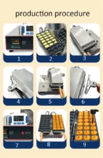 Electric Egg Bubble Waffle Pan Equipment Japanese Baby Castella Machine Hot Selling Bubble Takoyaki Octopus Balls Grill Machines - Image 5