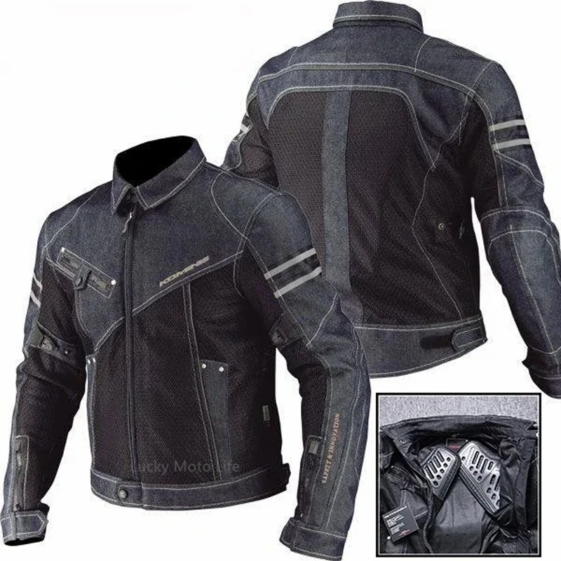 kf-Sd7fbd717f90d4b7ea5cda03fd21baf07E Jacket Spring Breathable Denim Mesh Racing Ride High-performance Drop Resistance Clothing Motorcycle Jacket - Image 1
