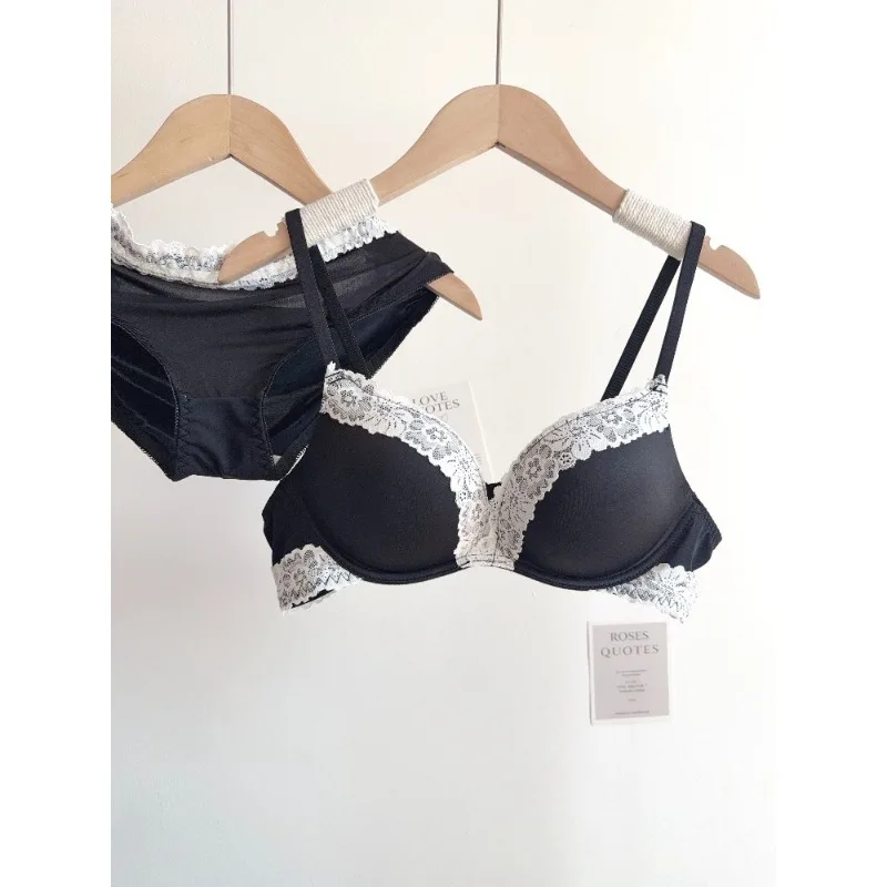 kf-Sdc245e2527f747c0ac45458ae80c835bq Sexy Leopard Print Lingerie Set Women Wireless Invisible Push Up Small Breasts,adjustable A To C Cup,sheer Lace Pure Design, S-X - Image 1