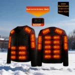 Smart Heating Cotton Jacket V-Neck Inner Wear 24 Zones Electric Thermal Insulation Clothes Motorcycle Riding Vest Heat Retention - Image 2