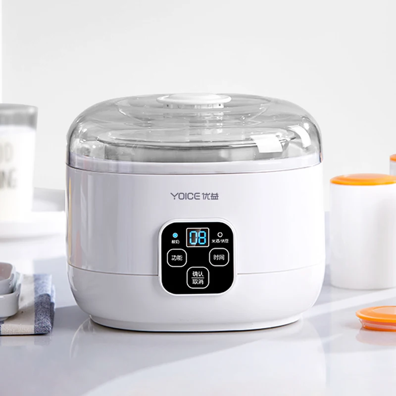 kf-Sde0d7ebbdce64216aec029359a6162654 1.0L Automatic Yogurt Maker with Jars Household Multifunction Mini Yogurt Machine Rice Wine Natto Machine DIY Yogurt Tools 220V - Image 1