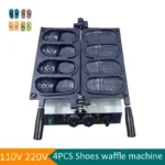 Commercial Slipper Shape Waffle Maker Machine New Design Mini Crocs Waffle Machine for Sale Shoe Pattern Waffle Equipment - Image 2