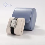 Oirlv Light Blue Leather Watch Storage Cases: 1/2/3-Slot Organizers with Plush Interior for Safe Keeping and Elegant Display - Image 2