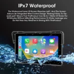 5/7 inch Motorcycle Carplay Screen GPS Navigation Wireless CarPlay Android Auto Dual BT Support TPMS IPX7 Waterproof LCD Display - Image 4
