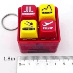 Emergencies Pilot Ornament with LED Light Airplane Alert Keychain Warning Sound Simulator Keychain for Aviation Fans Handbag - Image 6
