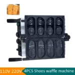 Commercial Slipper Shape Waffle Maker Machine New Design Mini Crocs Waffle Machine for Sale Shoe Pattern Waffle Equipment - Image 3