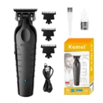 Kemei 2299 Hair Clipper Kemei Professional Electric Barber Hair Trimmer Rechargeable Cordless Trimmer Type-c Zero Gapped Cutting