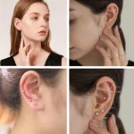 5//50Pcs ASTM F136 Titanium 18G/16G Internal Teeth Labret Stud CZ Cartilage Earring Helix Tragus Nose Stud Piercing Body Jewelry - Image 5