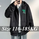 Men's Long Sleeve Zipper Jacket Coats Plus Size Autumn 5XL 6XL 7XL Warm Sweatshirts Casual Baseball Jacket Outdoor Male Clothing