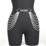 Women Sexy Leg Chain Harness garter Belt Waist Corset Belt Leather Harness Waists Thigh Harness Gothic Clothing Accessory - Image 3