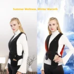 2025 New V-Neck Graphene Heated Vest Unisex One Size Fits All Motorcycle Riding Streetwear Warmth Clothing Electric Heat Jacket - Image 2