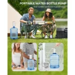 CKRE-Water Bottle Pump,Portable Electric Water Dispenser For 5-Gallon Bottles-USB Charging, For Home Kitchen Room Camping - Image 3