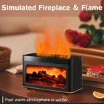 Mini Fireplace Aroma Diffuser Create A Festive Atmosphere 7 Color Flame Lighting Effects Perfect For New Year Gifts Home Decor - Image 5