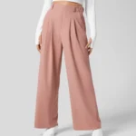 Women's trousers plaid slimming wide-leg pants with pockets high-waisted women's casual slimming wide-leg pants