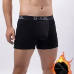 Men's Boxer Shorts Cotton Velvet Underwear Man Breathable JJ Hole Bullet Separation Pouch Underpants Male Winter Warm Panties - Image 3