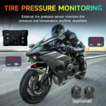 5/7 inch Motorcycle Carplay Screen GPS Navigation Wireless CarPlay Android Auto Dual BT Support TPMS IPX7 Waterproof LCD Display - Image 5