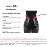 Women Sexy Leg Chain Harness garter Belt Waist Corset Belt Leather Harness Waists Thigh Harness Gothic Clothing Accessory - Image 6