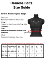 Goth Harness Pu Leather Studded for Women Decor Harness Adjustable Harness Belt Gothic Harness Lingerie Bondage Belt - Image 6