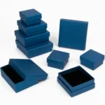 1PCS Royal Blue Square Jewelry Display Gifts Box Organizer Engagement for Ring Earring Brooch Necklace Bracelet Packaging Boxes