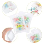 50-100pcs White Reusable Mylar Zipper Bags Foil Pouches with Clear Window for Jewelry Display Packaging Self Sealing Hang Bags - Image 6