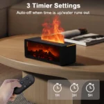 Fireplace Humidifier Flame Aroma Humidifier for Home Aromatherapy Fragrance Diffuser Essential Oil Diffuser with Remote Control - Image 4