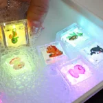 1/3/5 PCS Baby Bath Bathtub LED Light Up Toys Colorful Waterproof Glowing Bath Toys Water Activated Light Up Bath Cubes - Image 4
