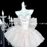 French Elegant Sweet Lolita Puffy Princess Dress Birthday Party Bar Mitzvah Evening Dress Doll Sense Tuff Puffy Dress for Women