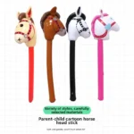 Inflatable Stick Horse Pony Head Toy for Kids Cowboy Party Favors Birthday Gift Outdoor Play Toys - Image 5