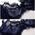 Logirlve Sexy Lingerie Female Push Up Bra Sets Seamless Bra For Women's Lace Underwear Two-piece Bralette Woman Set - Image 4
