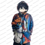 Men Cardigans Coats Cozy Art Cats Kitty Graphics Printed Mid Fleece Plush Thick Winter Casual Streetwear Unisex Clothing - Image 5