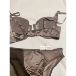 Front Fastening Push Up Bra Lingerie Set Sexy Satin Mesh Semi-Cup Underwired Lift Bra and Panty Set S-XL Size Lingerie Sexy Set - Image 4