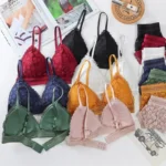 Women's Lace Bra Sets Seamless Underwear Backless Vest Sexy Padded Bralette Lingerie Ultrathin Bra & Brief Sets Female Intimates - Image 4